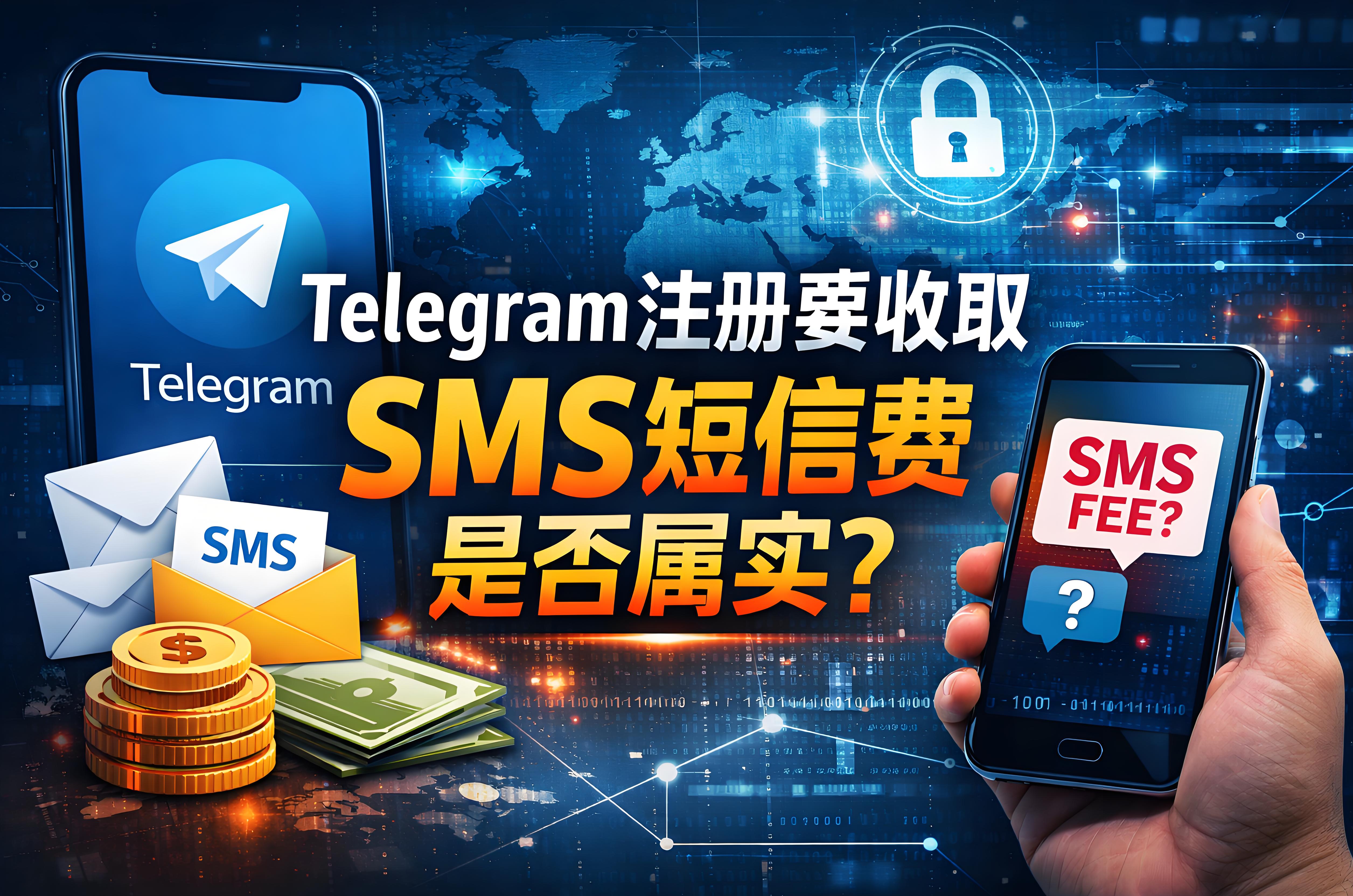 解密注册Telegram要收取SMS短信费是否真实？