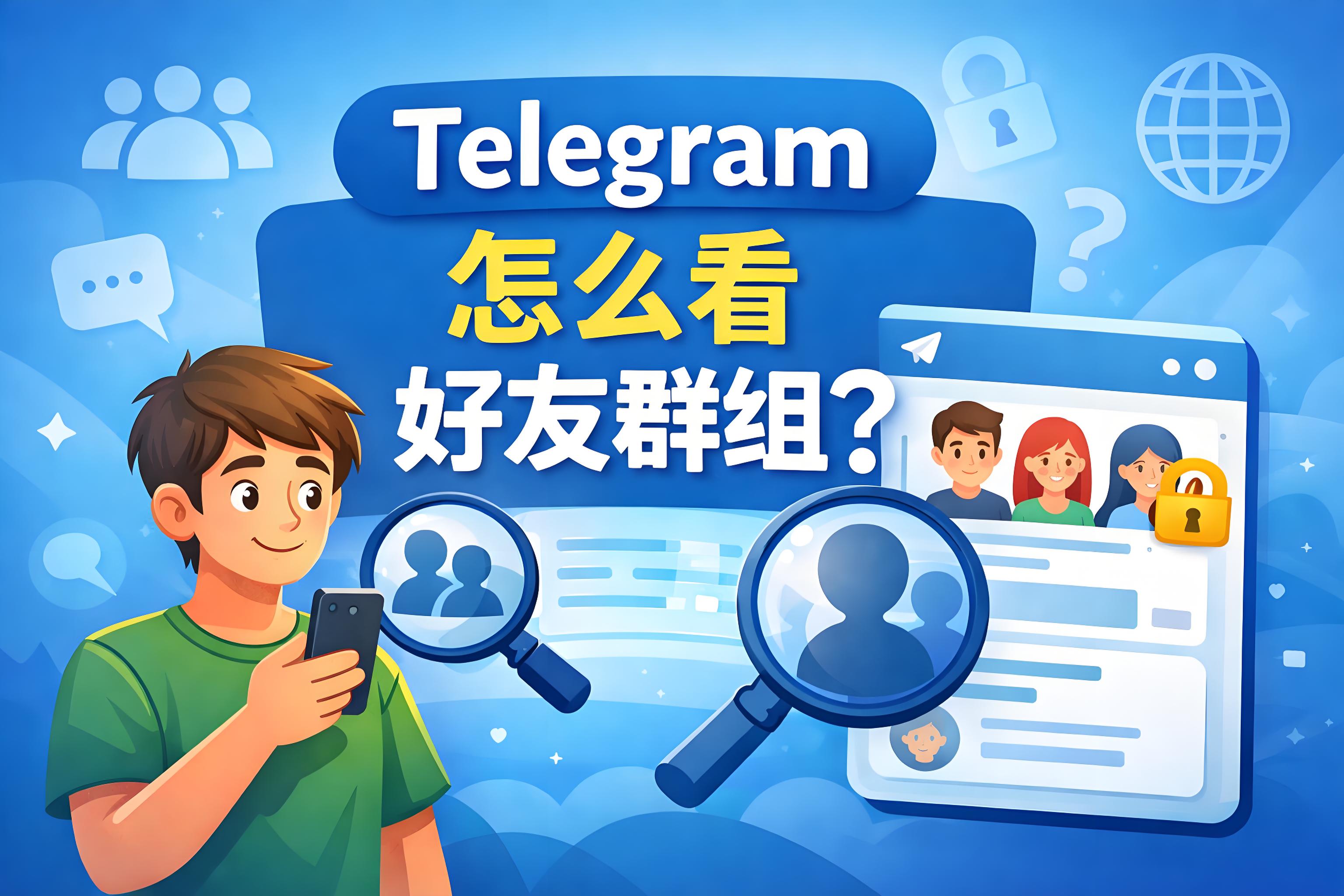 如何查看Telegram好友群组?